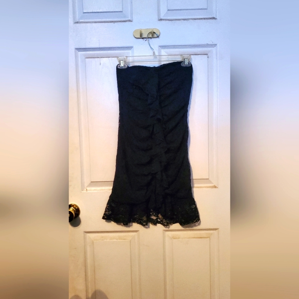Black  tube lacy dress